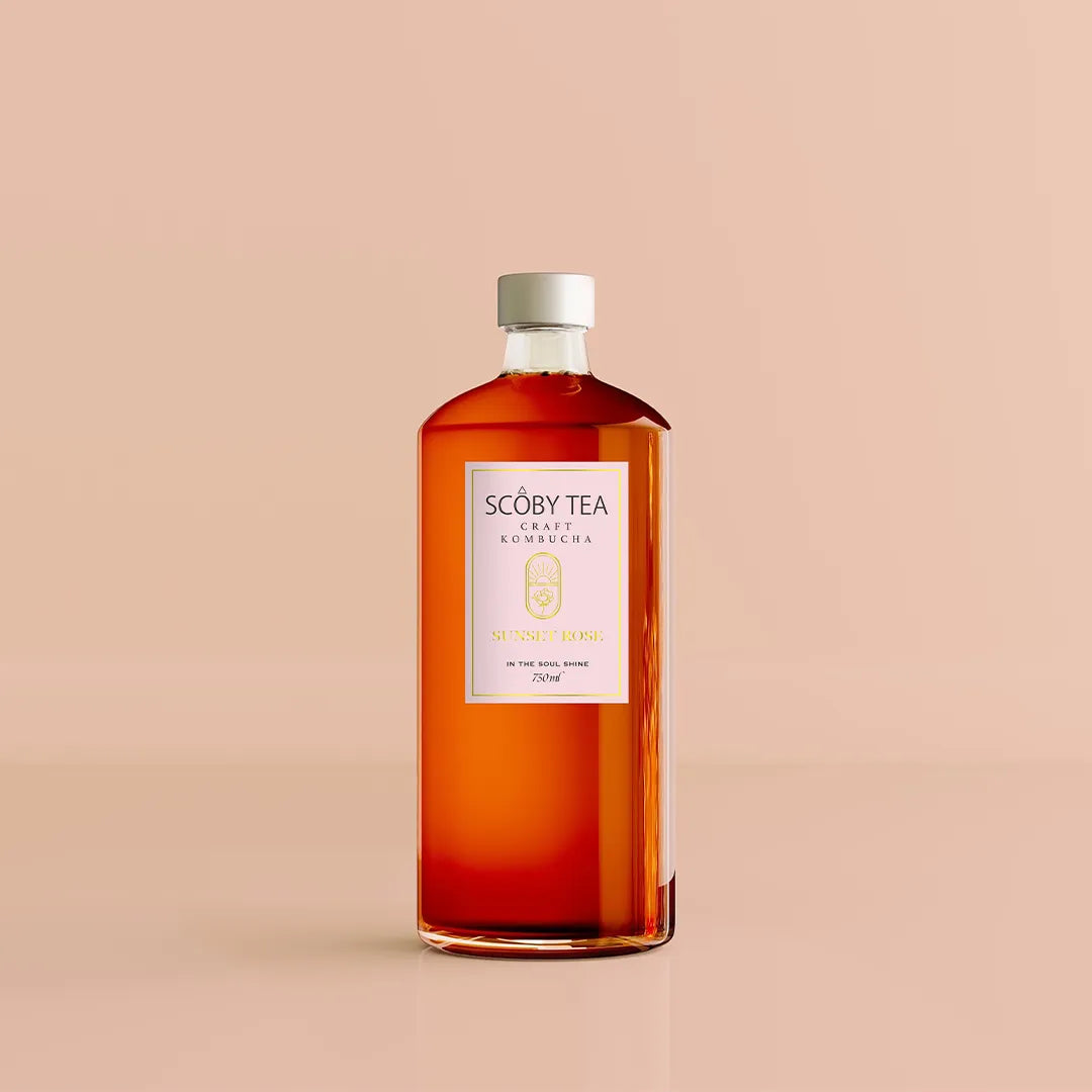 SCOBY TEA SUNSET ROSE-サンセットローズ - 750ml