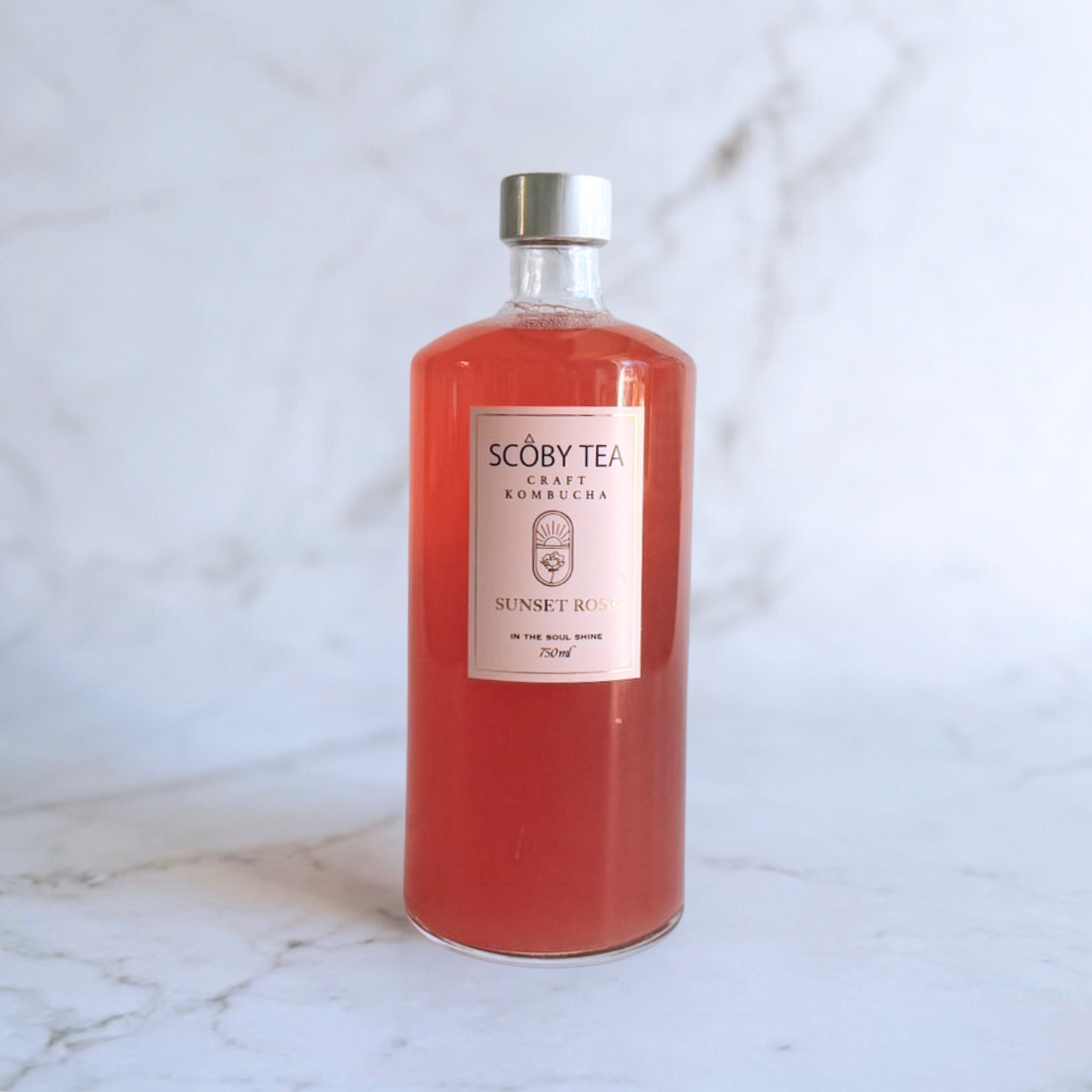 SCOBY TEA  SUNSET ROSE-サンセットローズ - 750ml