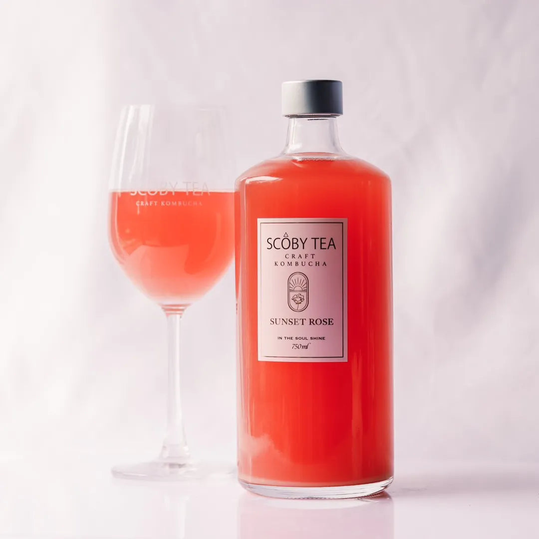 SCOBY TEA  SUNSET ROSE-サンセットローズ - 750ml