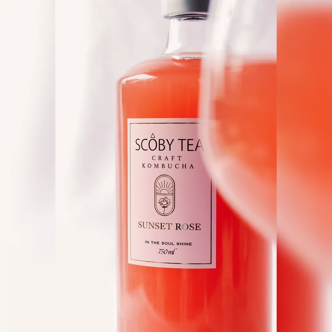 SCOBY TEA  SUNSET ROSE-サンセットローズ - 750ml